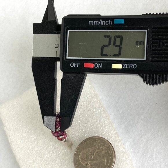 Sterling Silver 925 S&G Prong Set Garnet Marquise Cluster Cocktail Ring Sz 7.75 - Picture 14 of 16